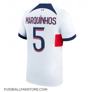 Paris Saint-Germain Marquinhos #5 Replik Auswärtstrikot 2023-24 Kurzarm